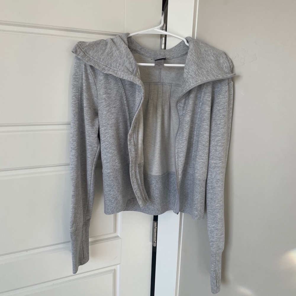 Champion Heather Gray Cropped Jacket